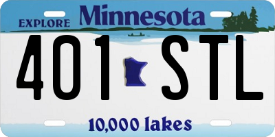 MN license plate 401STL