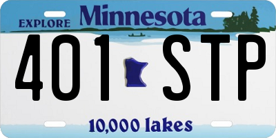 MN license plate 401STP