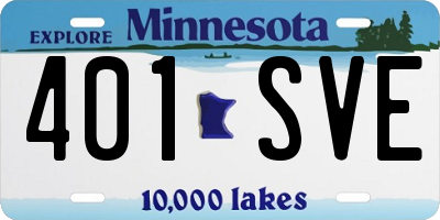 MN license plate 401SVE