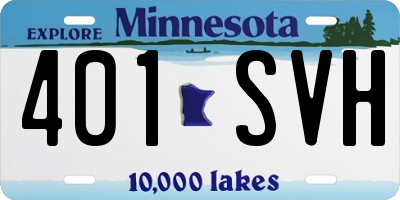 MN license plate 401SVH