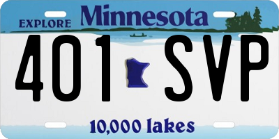 MN license plate 401SVP