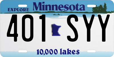 MN license plate 401SYY