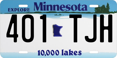 MN license plate 401TJH