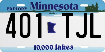 MN license plate 401TJL