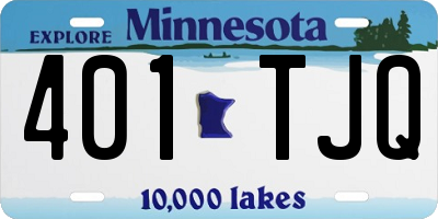 MN license plate 401TJQ