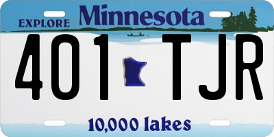 MN license plate 401TJR