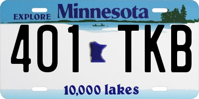 MN license plate 401TKB