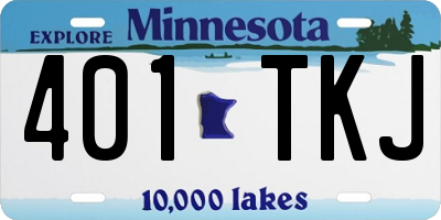 MN license plate 401TKJ