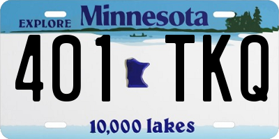 MN license plate 401TKQ