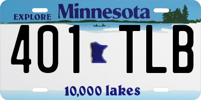 MN license plate 401TLB