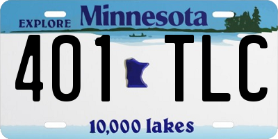 MN license plate 401TLC