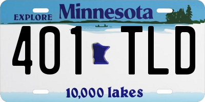 MN license plate 401TLD