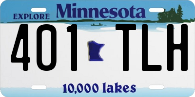 MN license plate 401TLH