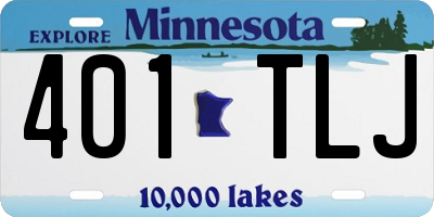 MN license plate 401TLJ