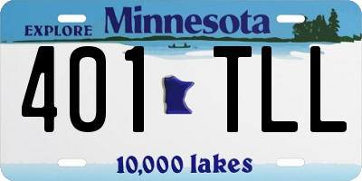 MN license plate 401TLL