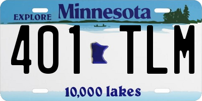 MN license plate 401TLM
