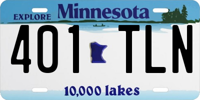 MN license plate 401TLN
