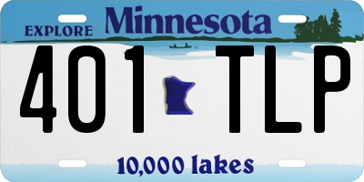 MN license plate 401TLP