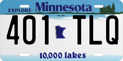 MN license plate 401TLQ