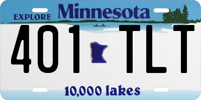 MN license plate 401TLT