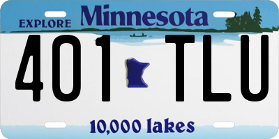 MN license plate 401TLU