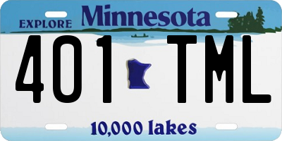 MN license plate 401TML
