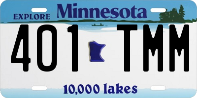 MN license plate 401TMM