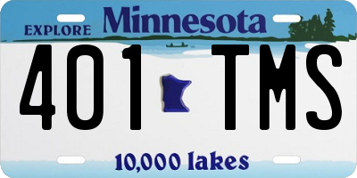 MN license plate 401TMS