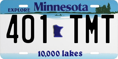 MN license plate 401TMT