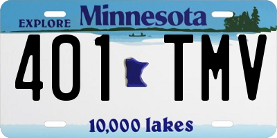 MN license plate 401TMV