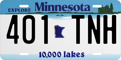 MN license plate 401TNH