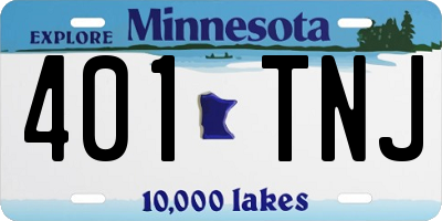 MN license plate 401TNJ