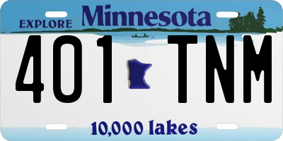 MN license plate 401TNM