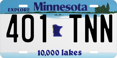 MN license plate 401TNN