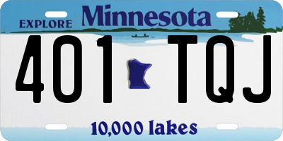 MN license plate 401TQJ