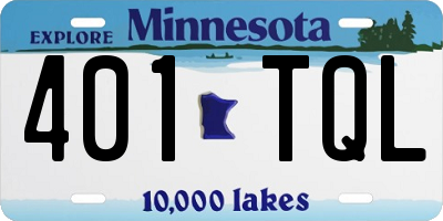 MN license plate 401TQL