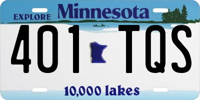 MN license plate 401TQS