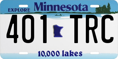 MN license plate 401TRC