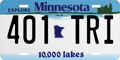 MN license plate 401TRI