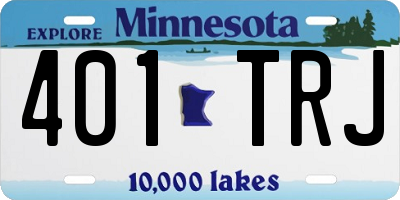 MN license plate 401TRJ