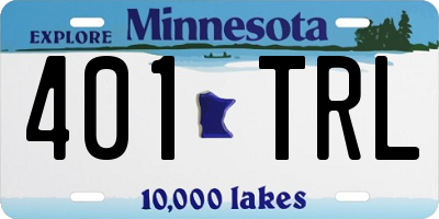 MN license plate 401TRL