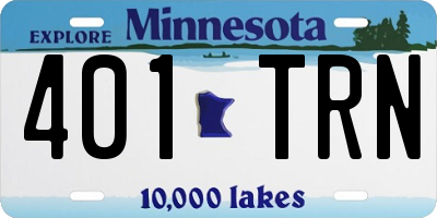 MN license plate 401TRN