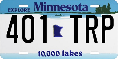MN license plate 401TRP