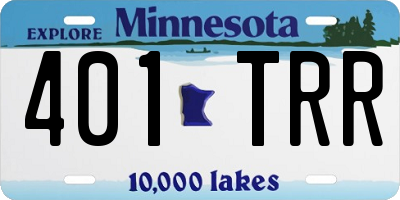 MN license plate 401TRR