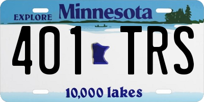 MN license plate 401TRS