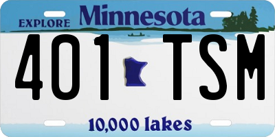 MN license plate 401TSM