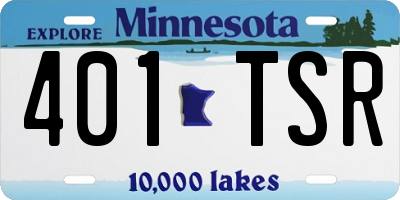 MN license plate 401TSR