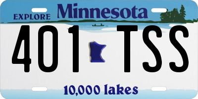 MN license plate 401TSS