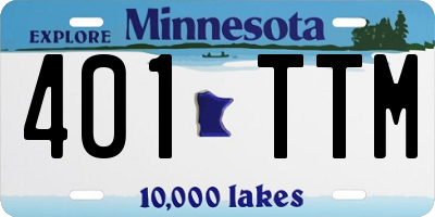 MN license plate 401TTM