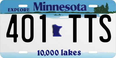 MN license plate 401TTS